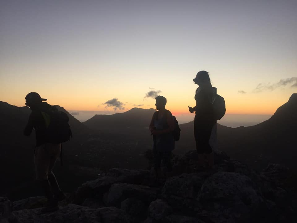 Hiking moment